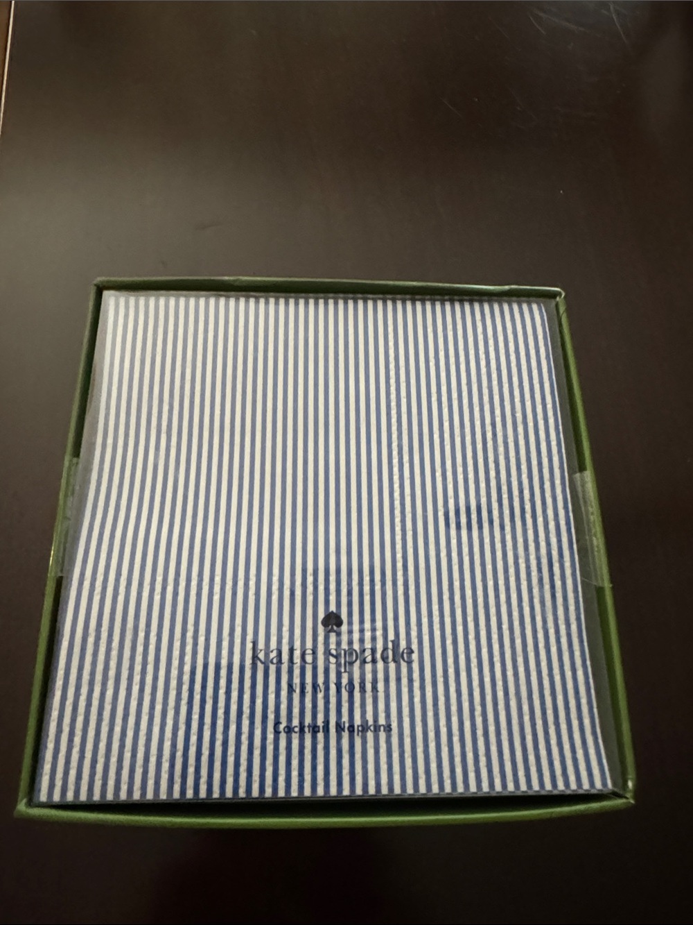 kate spade Navy and White Striped Cocktail Napkins